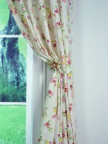 Whitehaven Colorful Floral Printed Custom Made Cotton Curtains