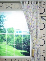Whitehaven Butterflies Printed Tab Top Cotton Curtain