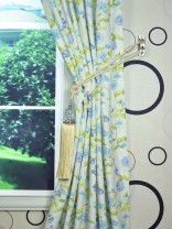 Whitehaven Daisy Chain Printed Custom Made Cotton Curtains