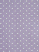 Whitehaven Small Polka Dot Printed Custom Made Cotton Curtains (Color: Languid Lavender)