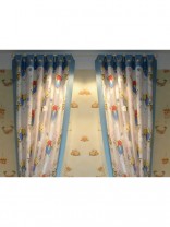 CHIDEA1123 design tab top curtains color-matching fabric with buttons