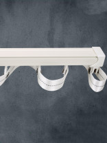 Warrego CHR16 Thick Ivory S Fold Curtain Tracks Ceiling/Wall Mount(Color: Ivory)
