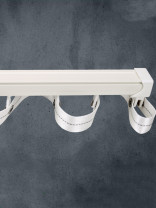 Warrego CHR16 Thick Ivory S Fold Curtain Tracks Ceiling/Wall Mount