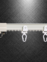Warrego CHR18 Ivory S Fold Bendable Curtain Tracks Ceiling/Wall Mount For Bay Window