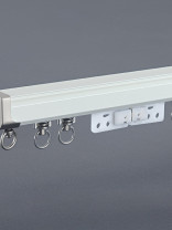 CHR35 Ivory Blue Gold Ceiling Wall Mount Curtain Tracks With Magnetic Carrier