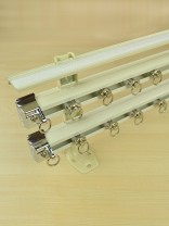 CHR7524 Triple Curtain Track Set with Valance Track Wall Mount