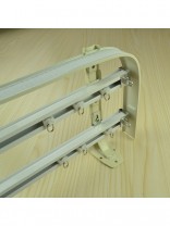 CHR7724 Wall Mounted Triple Curtain Tracks with Valance Track