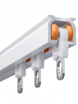 CHRY86 Heavy Duty Silent Gliss Curtain Tracks Ceiling Wall Mounts