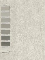 QY3163A Murrumbidgee Embossed Reflective Floral Custom Made Curtains (Color: Moonstruck)