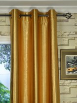 QY3163BD Murrumbidgee Reflective Embossed Toothpick Striped Eyelet Curtains