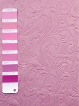 QY3163C Murrumbidgee Embossed Reflective Floral Custom Made Curtains (Color: Moonlite Mauve)