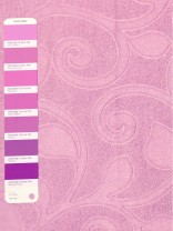 QY3163H Murrumbidgee Embossed Reflective Botanical Custom Made Curtains (Color: Moonlite Mauve)