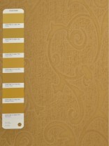 QY3163J Murrumbidgee Embossed Reflective Damask Custom Made Curtains (Color: Amber Gold)