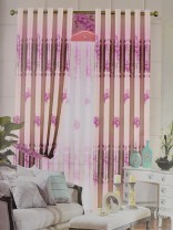 Angel Double-side Printed Pattern Floral Custom Made Curtains