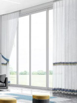 QY7121SR Gingera Embroidered Custom Made Sheer Curtains