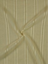 QY7151SE Laura Striped Polyester Custom Made Sheer Curtains (Color: Alabaster Gleam)