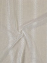 QY7151SIB Laura Snow Striped Tab Top Sheer Curtain