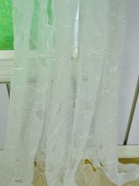 Gingera Hollow Out Embroidered Custom Made Sheer Curtains