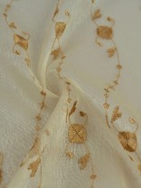 Gingera Daisy Chain Embroidered Sheer Fabric Samples