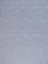 Gingera Damask Embroidered Tab Top Sheer Curtains
