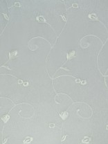 Gingera Floral Embroidered Rod Pocket Sheer Curtains