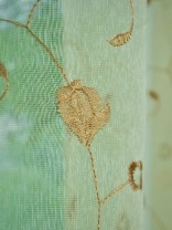Gingera Floral Embroidered Versatile Pleat Sheer Curtains
