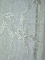 Gingera Branch Floral Embroidered Versatile Pleat Sheer Curtains