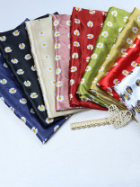 Wallaga 8124AS Fashion Daisy Pattern Satin Fabric Samples