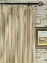 Hudson Yarn Dyed Striped Blackout Double Pinch Pleat Curtain
