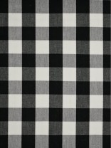 Moonbay Small Plaids Cotton Custom Made Curtains (Color: Black)