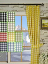 Moonbay Small Plaids Double Pinch Pleat Curtains