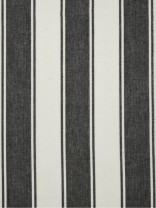 Moonbay Narrow-stripe Cotton  Custom Made Curtains (Color: Black)