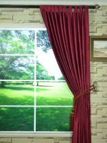 Swan Geometric Embossed Waves Tab Top Ready Made Curtains