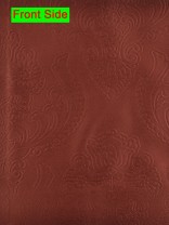 Swan Dimensional Embossed Europe Floral Custom Made Curtains (Color: Bright Maroon)