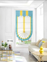 QYBHM1106 High Quality Blockout Custom Made Roman Blinds For Home Decoration(Color: White)