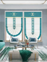QYBHM1118 High Quality Blockout Custom Made Roman Blinds For Home Decoration(Color: White)