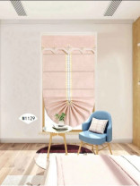 QYBHM1129 High Quality Blockout Custom Made Pink Roman Blinds For Home Decoration