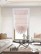 QYBHM1151 High Quality Blockout Custom Made Roman Blinds For Home Decoration(Color: Pink purple)