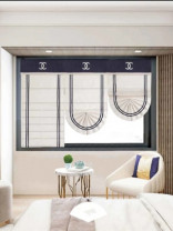 QYBHM1152 High Quality Blockout Custom Made Roman Blinds For Home Decoration(Color: White)