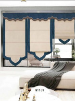 QYBHM1153 High Quality Blockout Custom Made Beige Roman Blinds For Home Decoration