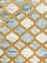 Maia Geometrical Velvet Curtains Fabrics (0.25M)