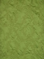 Silver Beach Embroidered Plush Vines Faux Silk Fabrics (0.25M)