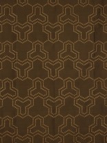 Halo Embroidered Simple Spots Dupioni Silk Custom Made Curtains (Color: Chocolate)