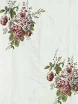 Rainbow Embroidered Camellia Dupioni Silk Fabrics (0.25M)