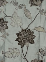 Rainbow Embroidered and Velvet Appliqué Dupioni Silk Fabrics (0.25M)