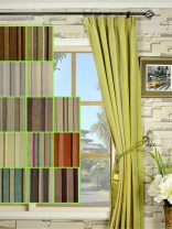 Petrel Heavy-weight Stripe Versatile Pleat Chenille Curtain