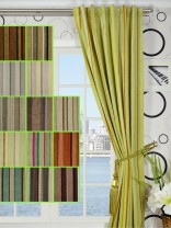 Petrel Heavy-weight Stripe Concealed Tab Top Chenille Curtain