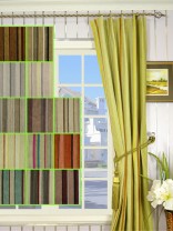 Petrel Heavy-weight Stripe Single Pinch Pleat Chenille Curtain