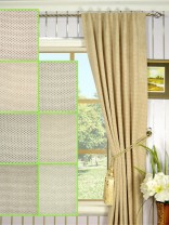 Coral Elegant Concealed Tab Top Chenille Curtains