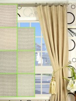 Coral Elegant Single Pinch Pleat Chenille Curtains